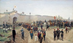 Turkin antautuminen Nikopolissa 4.6.1877