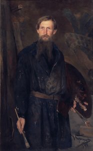 Taiteilija Viktor Vasnetsovin muotokuva 1848-1926, 1891