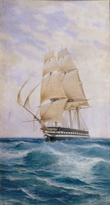 Laiva linjalla Imperatritsa Mariya, 1890-luku tekijältä Nikolai Dmitryevich Prokofyev