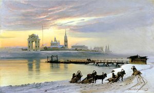 "Angara Irkutskissa", 1886. tekijältä Nikolai Dobrovolsky