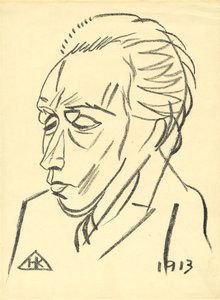 Runoilija Velimir Khlebnikovin muotokuva 1885-1922, 1913