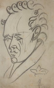 Runoilija Vasili Kamenskyn muotokuva 1884-1961, 1913.