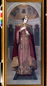 Pyhä keisarinna Alexandra (4. vuosisata) (Pyhä keisarinna Alexandra). Nikolai Kornilovich Bodarevskyn (1850-1921) maalaus. Öljy kankaalle