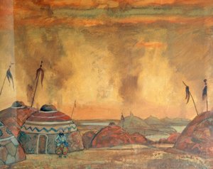 Borodin, prinssi Igor / Stage v. Roerich tekijältä Nikolai Konstantinowitsch Roerich