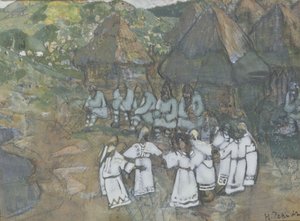 Circle Dance, 1900-luvun alku tekijältä Nikolai Konstantinowitsch Roerich
