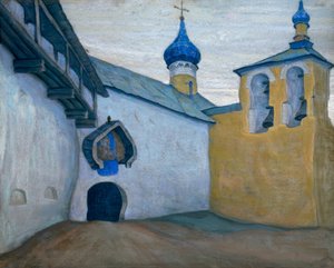 Pechory, luostari / guassi kirjoittanut N, K. Roerich tekijältä Nikolai Konstantinowitsch Roerich