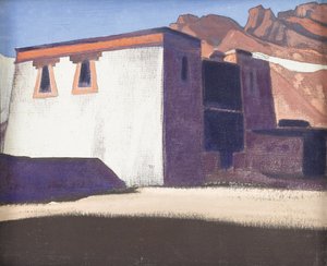 Sharugonin luostari, Tiibet, 1928 tekijältä Nikolai Konstantinowitsch Roerich