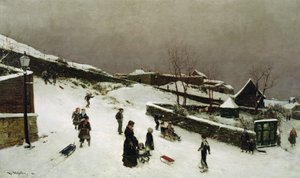 Talvimaisema Nordnesissa, Bergenissä