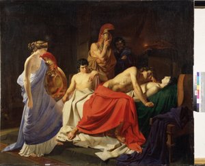 "" Achille pleure la mort de Achilles valittaa Patrokloksen kuolemaa