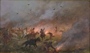 Pugatšovin joukkojen tappio Troitskin lähellä, 1891.