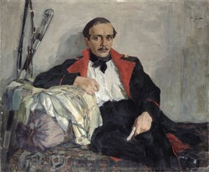 Michail Lermontovin (1814-1841) muotokuva 1941 (öljy kankaalle)