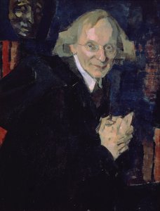 Runoilija Vjatšeslav Ivanovitš Ivanovin (1866-1949) muotokuva n. 1920 (öljy kankaalle)