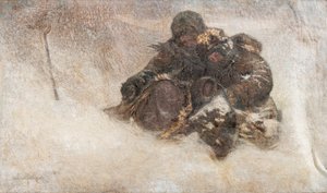 Lumimyrsky. Lapset tekijältä Nikolai Petrovich Bogdanov Belsky