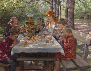 Opettajien vieraat tekijältä Nikolai Petrovich Bogdanov Belsky