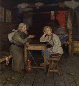 Nuori munkki, 1889 tekijältä Nikolai Petrovich Bogdanov Belsky