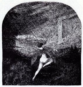 Romantiikka. Symbolistilehti Vesy The Balance, 1905