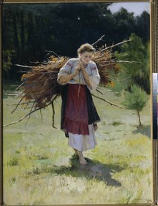 Metsästä - Nikolai Kornilovich Pimonenkon (1862-1912) maalaus öljy kankaalle