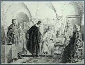 Maria Ivanovna Khlopova, tsaari Mihail Fjodorovitšin morsian, 1884 tekijältä Nikolai Vasilyevich Nevrev