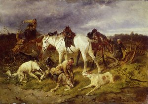 Metsästyksellä, 1870-luku