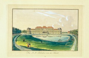 Ylä-Belvedere etelästä tekijältä Nikolaus Reim