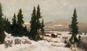 Osterdalenista (öljy kankaalle)