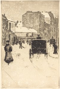 Boulevard Clichy lumessa tekijältä Norbert Goeneutte