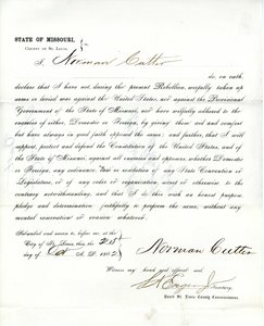 Uskollisuusvala Norman Cutterille Missourista, St.Louisin kreivikunta tekijältä Norman Cutter