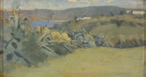 Tangerin maisema, n. 1885 (öljy paneelille)