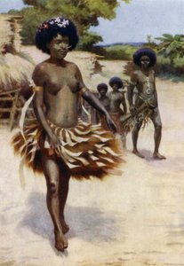 Pois Dubu Danceen, Brittiläinen Uusi-Guinea (väri litho) tekijältä Norman Hardy