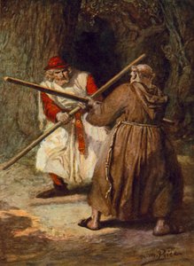 Tennyson, The Foresters (väri litho) tekijältä Norman Mills (after) Price