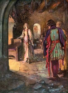 Tennyson, The Marriage Of Geraint (litografia en color) finlandès tekijältä Norman Mills (after) Price