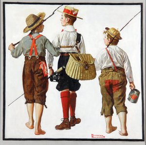 Kalastusmatka, he tulevat takaisin ensi viikolla tekijältä Norman Rockwell