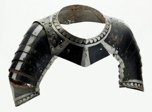 Almain Collar, n. 1580 (maalattu teräs modernilla nahalla) tekijältä North German School