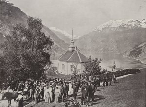 Merok, Geiranger (valkoinen kuva) tekijältä Norwegian Photographer