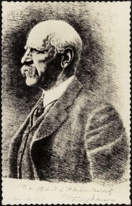 Fridtjof Nansen (1861-1930), norjalainen tutkimusmatkailija, diplomaatti ja humanitaarinen tekijältä Norwegian School