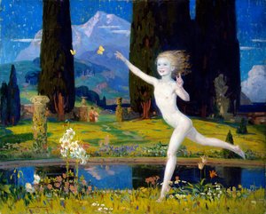 The Garden of Childhood, n.1922 (öljy kankaalle)