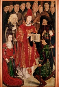 Saint Vincentin polyptyykki: Infante-paneeli, Henrik Navigaattori ja Portugalin kuninkaallinen perhe (Puumaalaus, n. 1469)