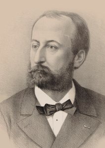 Säveltäjä Camille Saint-Saënsin muotokuva 1835-1921, 1879. tekijältä Octave Edouard Jean Jahyer