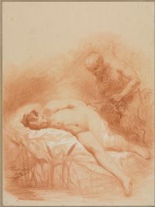 Nymfi ja faun, 1800-luku.