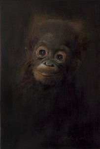 Oranki-vauva 1, 2009 (akryyli puulle)