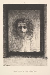 Hunnu, painettu kuva, 1891. tekijältä Odilon Redon