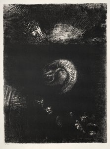 Ja kaikenlaisia pelottavia olentoja syntyy tekijältä Odilon Redon