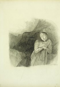 Ilmestys, 1870-75 tekijältä Odilon Redon