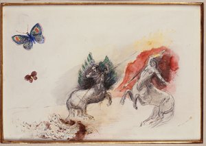 Kentaurien taistelu tekijältä Odilon Redon
