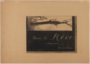 Kansi-etukuva, teoksesta In Dreams (Unissa) tekijältä Odilon Redon