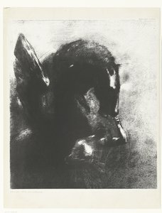 Vangittu Pegasus Pegase captif (otsikko esineessä) tekijältä Odilon Redon