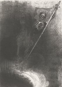 Kuolema hevosella, 1899 (tulostus) tekijältä Odilon Redon