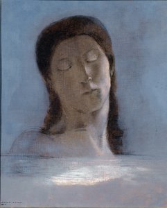 Silmät kiinni - öljy pahville tekijältä Odilon Redon