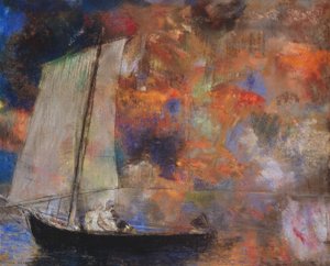 Kukka Pilvet tekijältä Odilon Redon