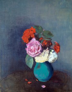 Kukat Kukkakimppu neilikoita. Odilon Redonin (1840-1916) maalaus 1900 su. 0,46x0,38 m Lyon, Musee des Beaux Arts - Kukat - Neilikkakimppu. Odilon Redonin (1840-1916) maalaus tekijältä Odilon Redon
